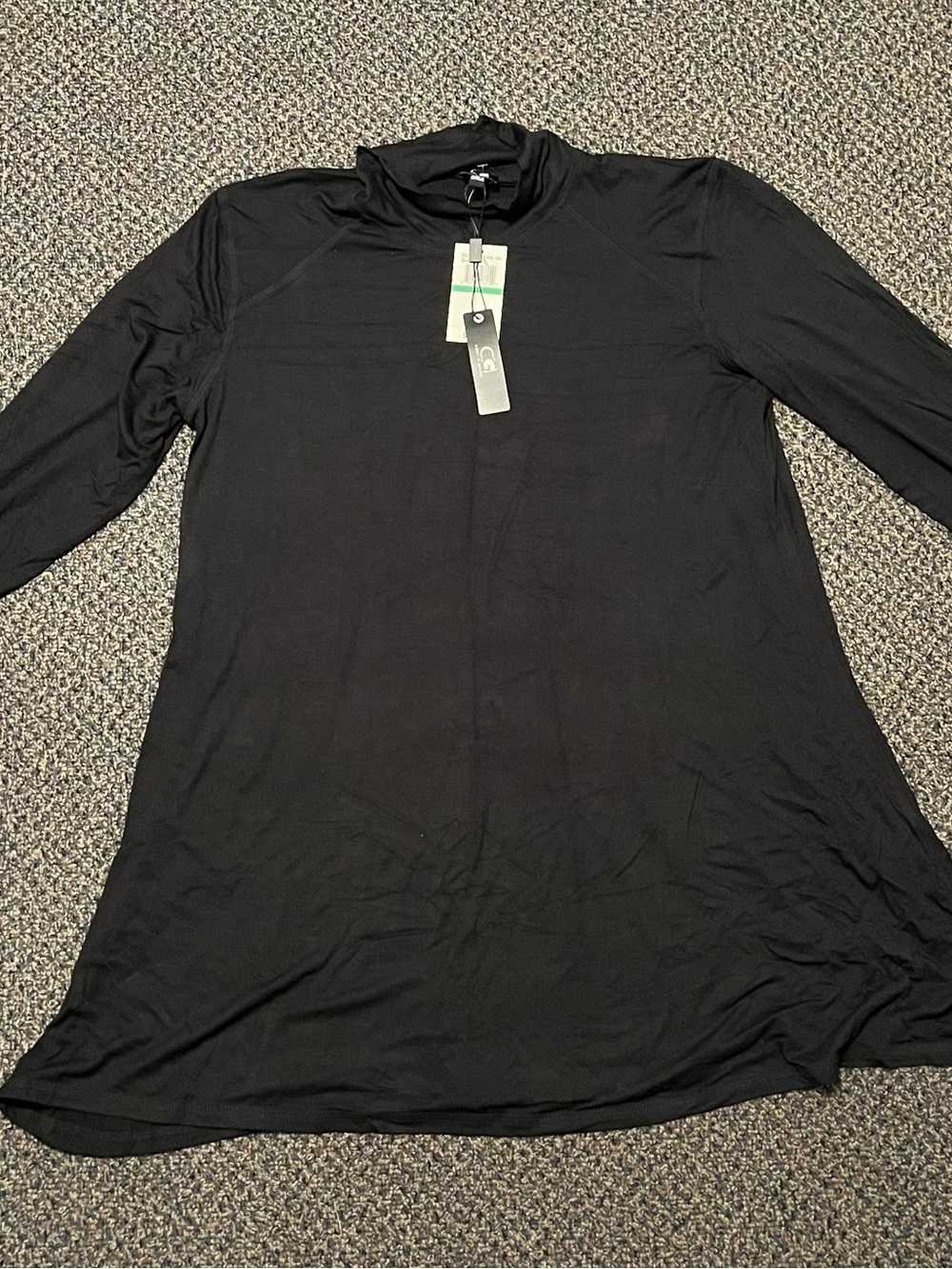 Cable & Gauge Black Long Sleeve Tunic Top